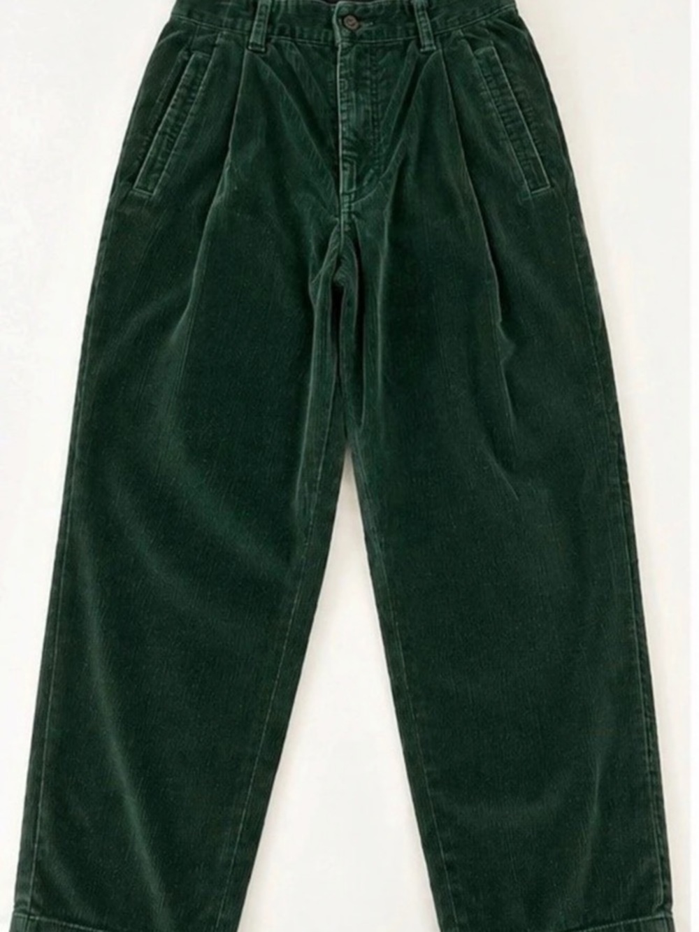 Vintage Lizsport Wide Leg Corduroy Pants in Green Size 6